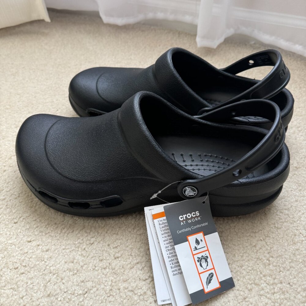 NEW Crocs Specialist II Work Clog Solid Black Mens Size 12 Shoes